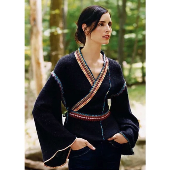 Anthropologie Sweaters - ANTHROPOLOGIE Moth Corn Wind Kimono Cardigan Sz S